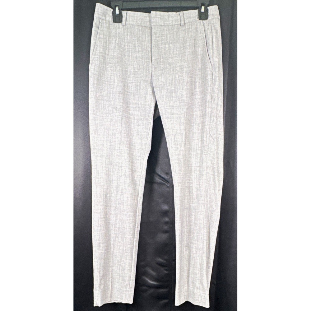 Banana Republic Women Gray Ryan Curvy Fit Stretch Straight Leg Pants 2 793485-00